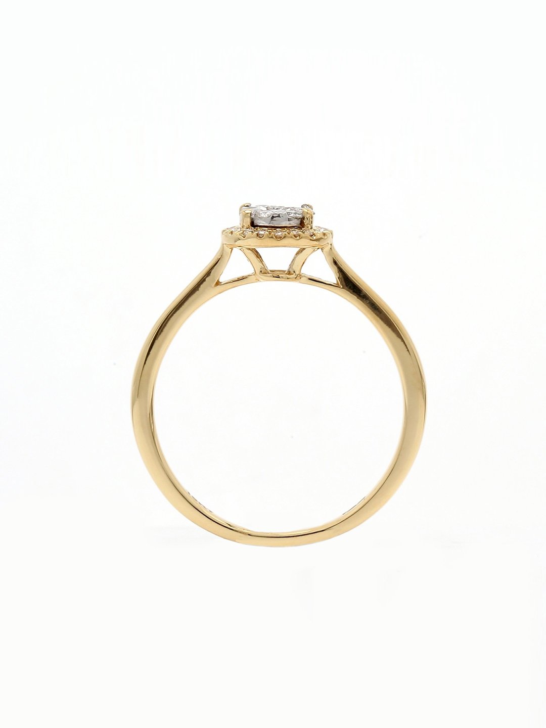 Real Diamond Illussion Cluster Ring - STOMBIL TRADE 