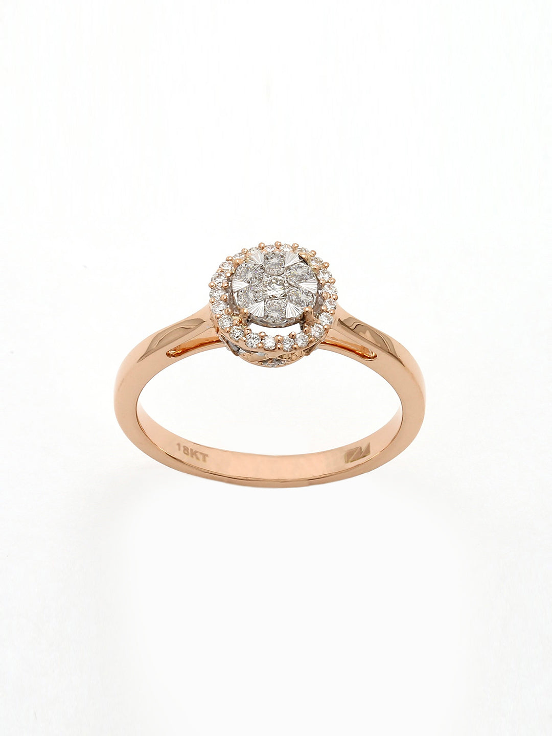 Real Diamond Illussion Cluster Ring - STOMBIL TRADE 