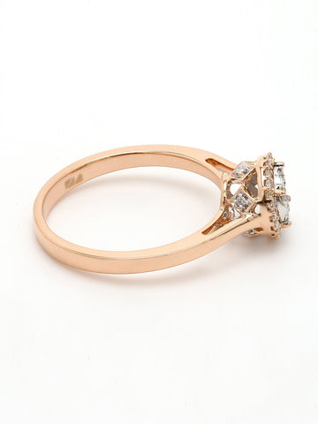 Real Diamond Illussion Cluster Ring - STOMBIL TRADE 