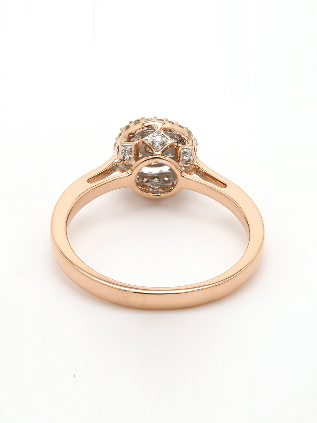 Real Diamond Illussion Cluster Ring - STOMBIL TRADE 