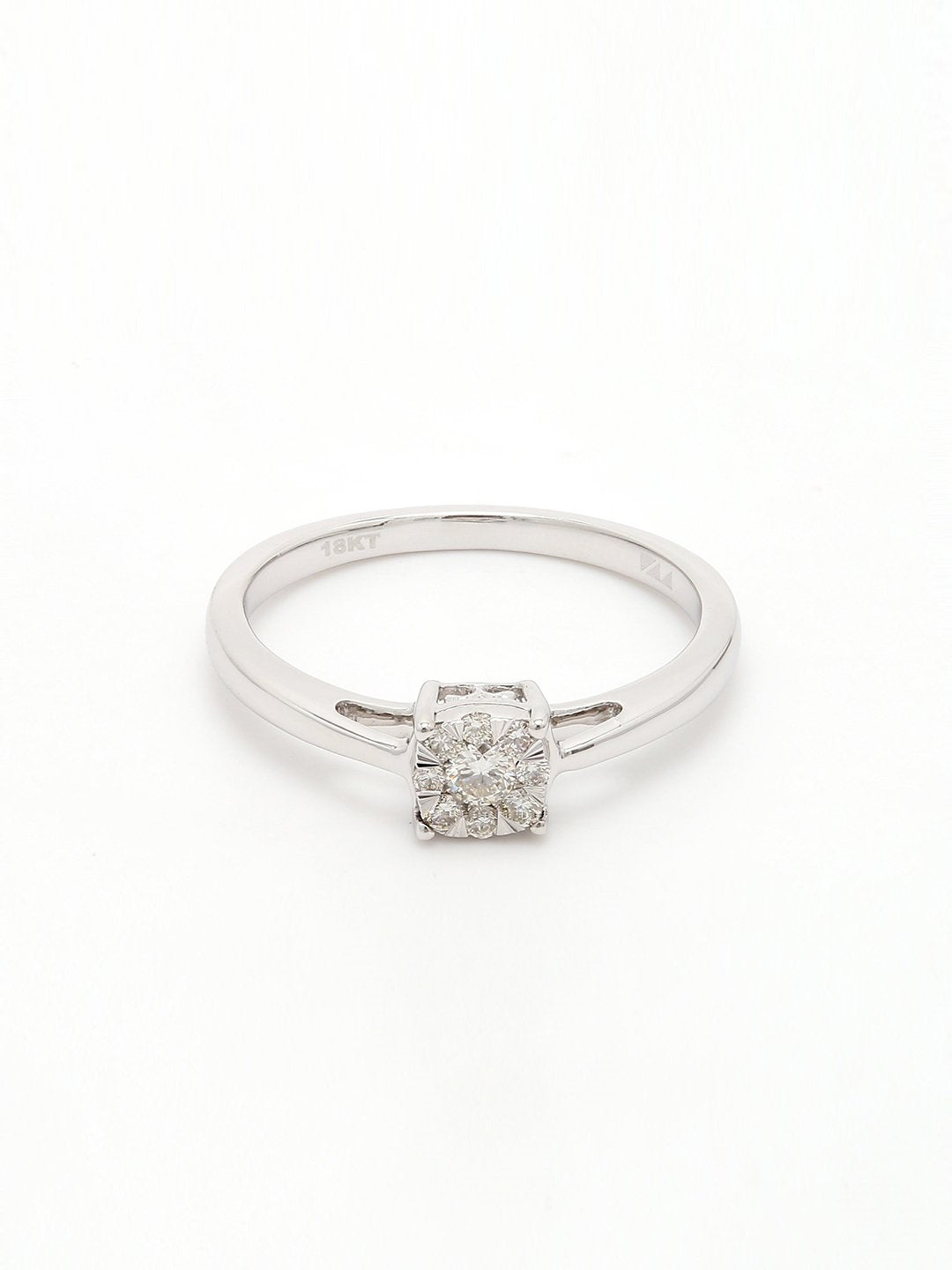 Real Diamond Illussion Cluster Ring - STOMBIL TRADE 