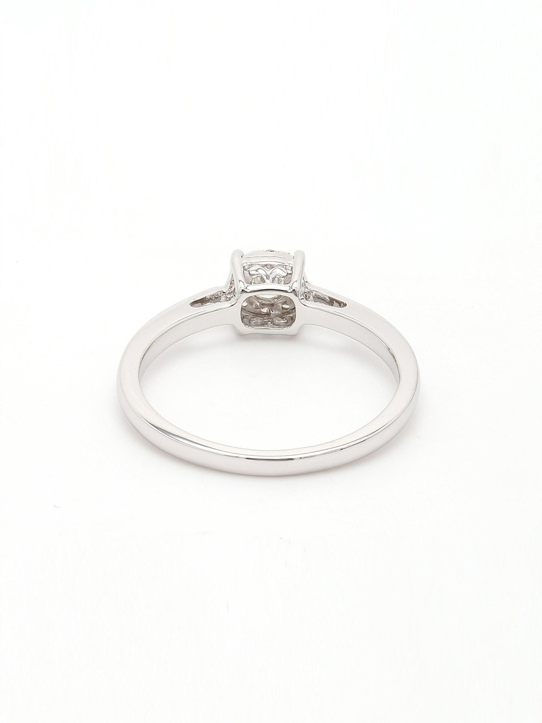 Real Diamond Illussion Cluster Ring - STOMBIL TRADE 