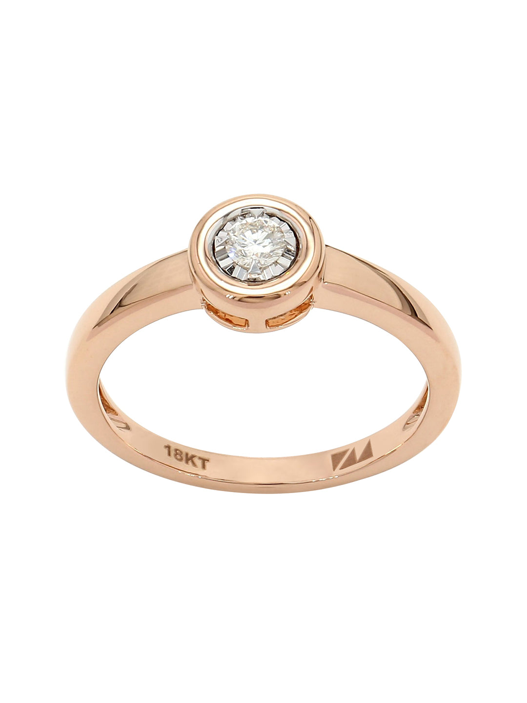 Real Diamond Illussion Solitaire Star Ring - STOMBIL TRADE 