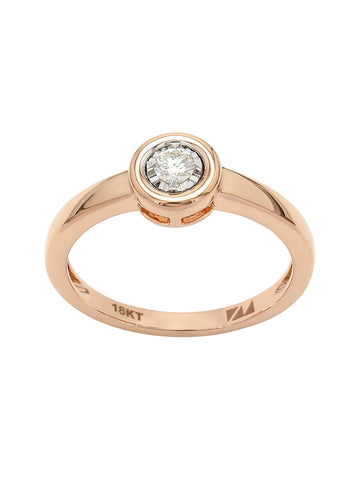 Real Diamond Illussion Solitaire Star Ring - STOMBIL TRADE 