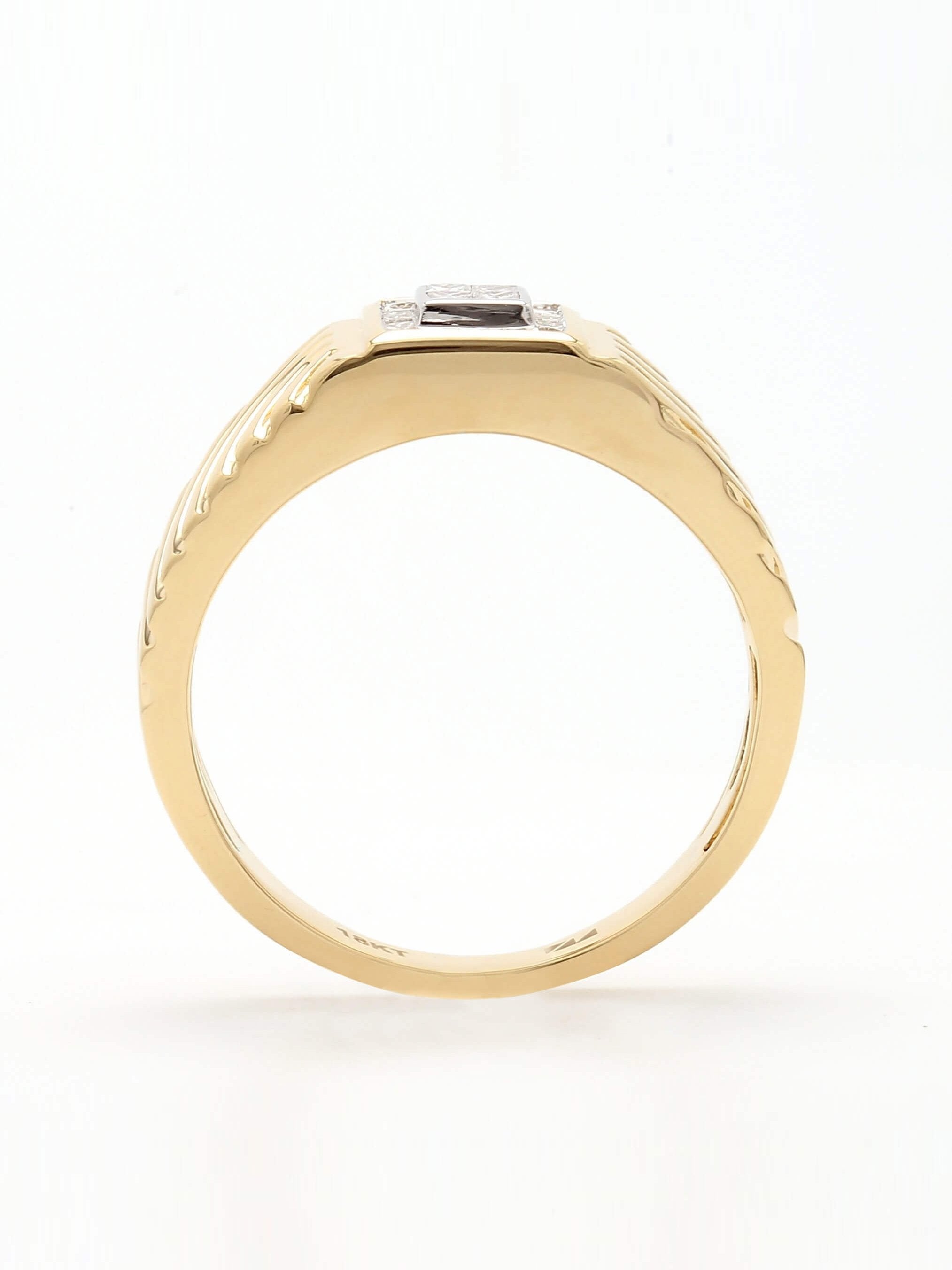 Real Diamond Mens Princess Diamond Ring - STOMBIL TRADE 