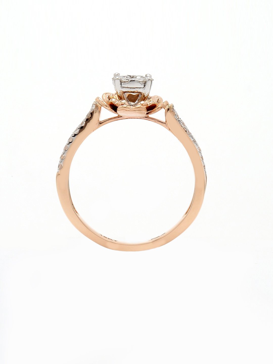 Real Diamond Illussion Cluster Ring - STOMBIL TRADE 