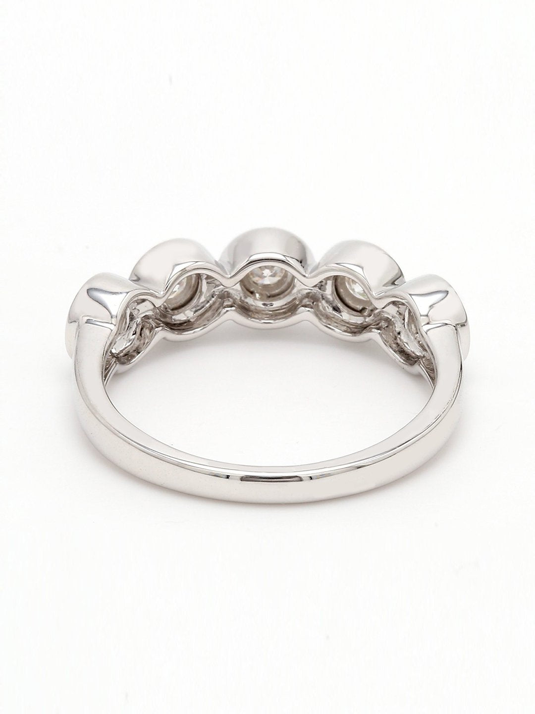 Real Diamond Illussion Solitaire Band Ring - STOMBIL TRADE 