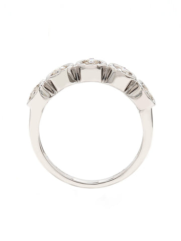 Real Diamond Illussion Solitaire Band Ring - STOMBIL TRADE 