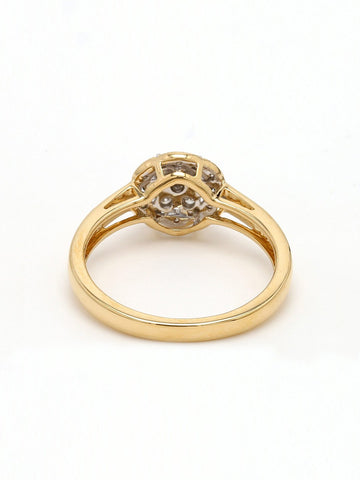 Real Diamond Illussion Cluster Ring - STOMBIL TRADE 