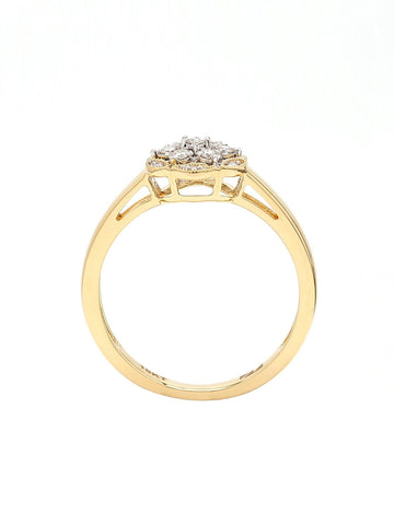 Real Diamond Illussion Cluster Ring - STOMBIL TRADE 