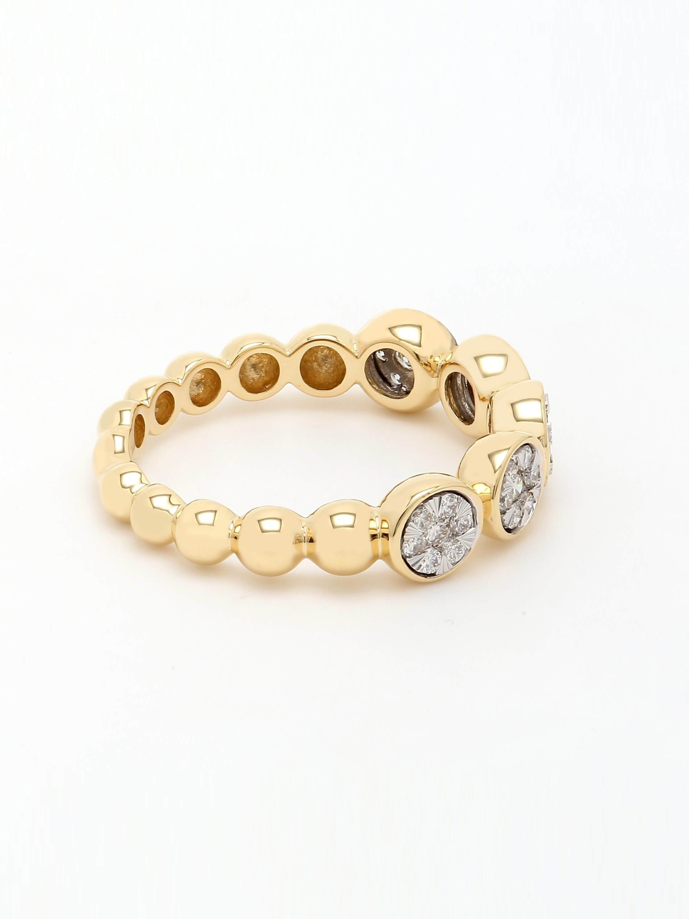 Real Diamond Illussion Cluster Band Ring - STOMBIL TRADE 