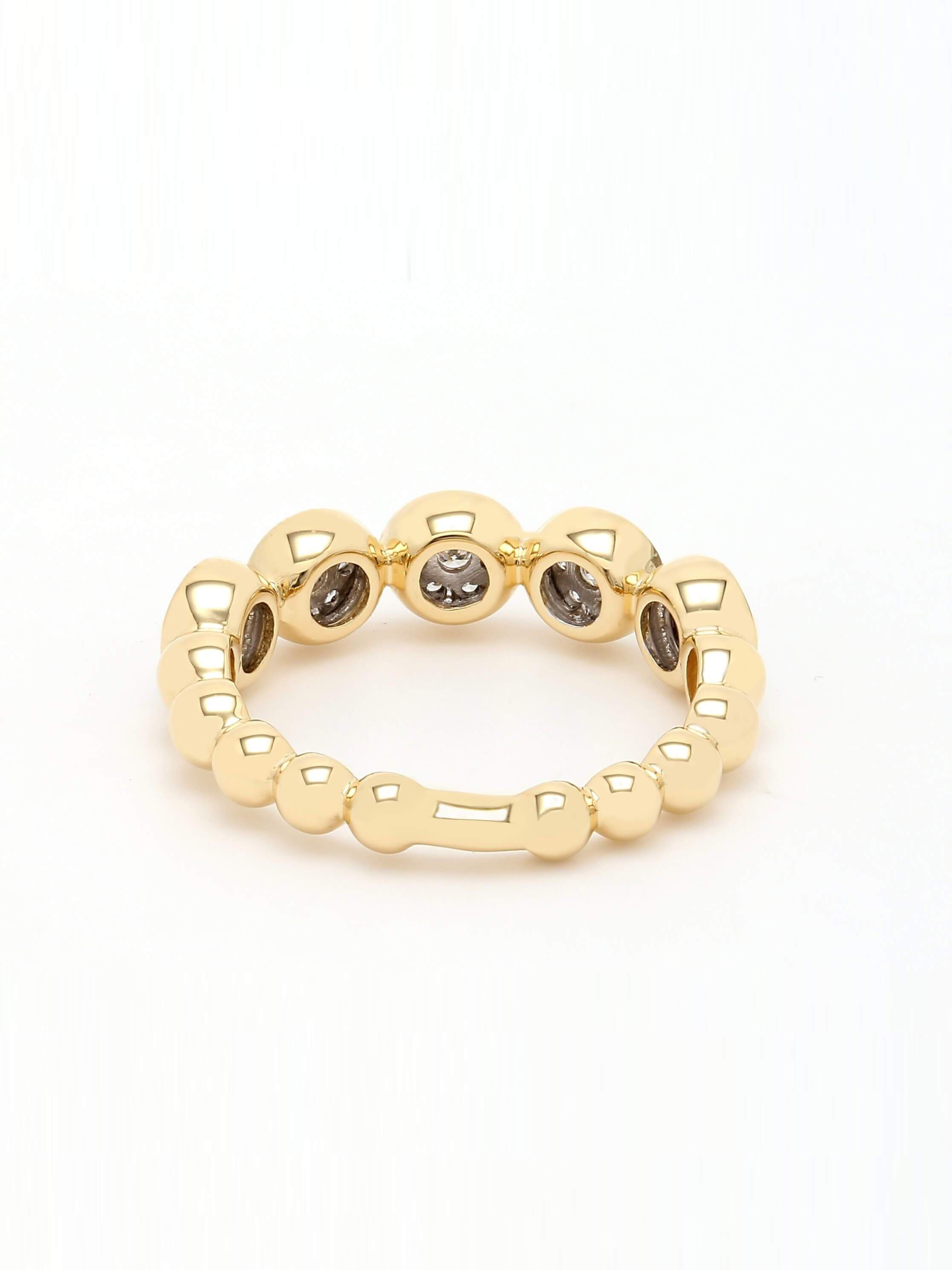 Real Diamond Illussion Cluster Band Ring - STOMBIL TRADE 