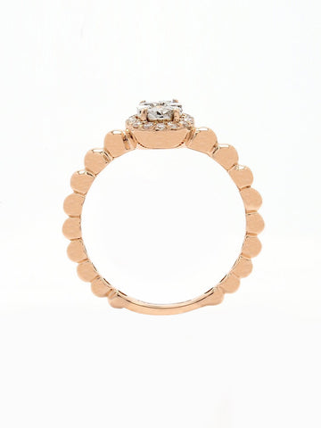 Real Diamond Illussion Cluster Ring - STOMBIL TRADE 