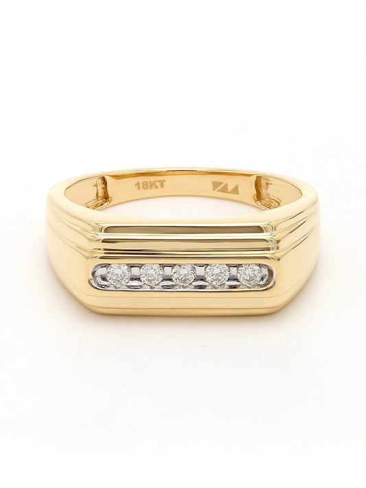 Real Diamond Mens Band Ring - STOMBIL TRADE INDIA PRIVATE LIMITED 