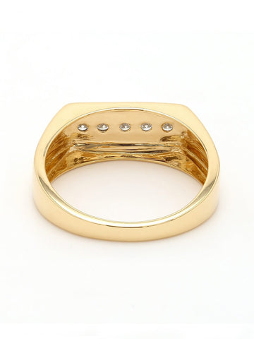 Real Diamond Mens Band Ring - STOMBIL TRADE 