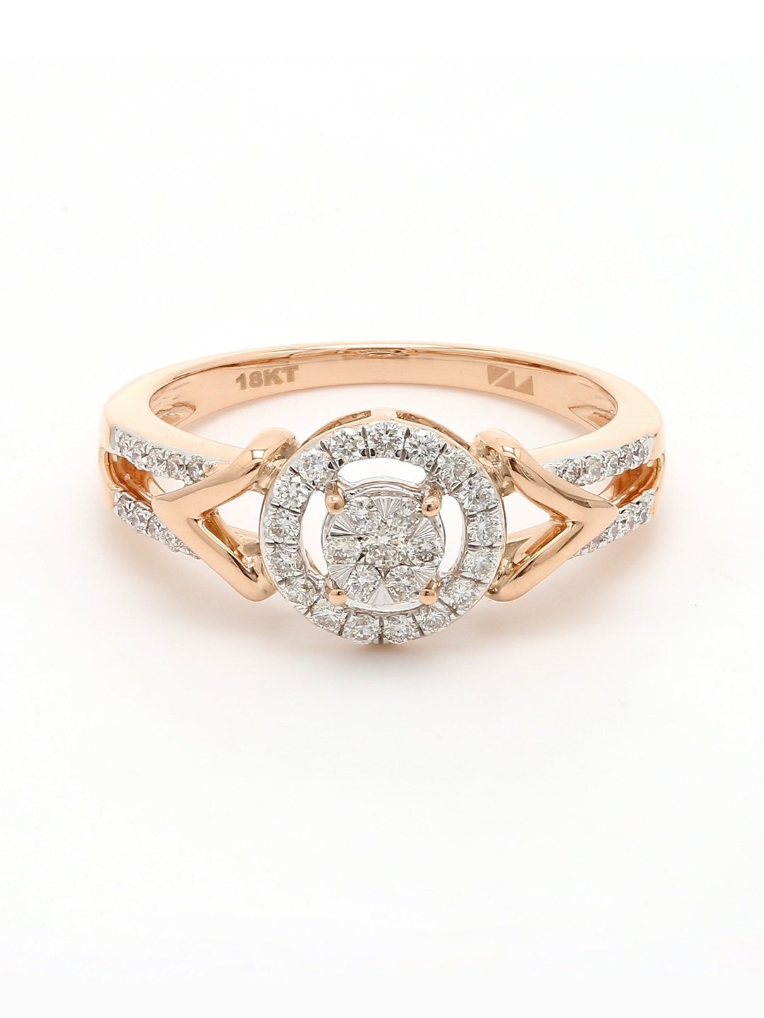 Real Diamond Illussion Cluster Ring - STOMBIL TRADE 