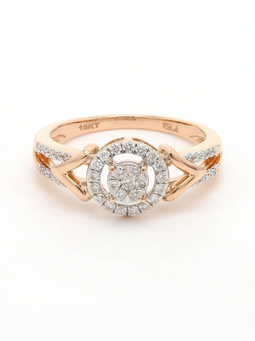 Real Diamond Illussion Cluster Ring - STOMBIL TRADE 