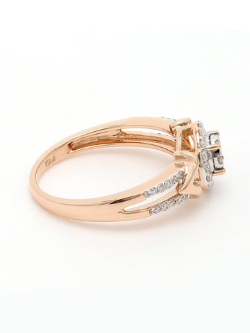Real Diamond Illussion Cluster Ring - STOMBIL TRADE 
