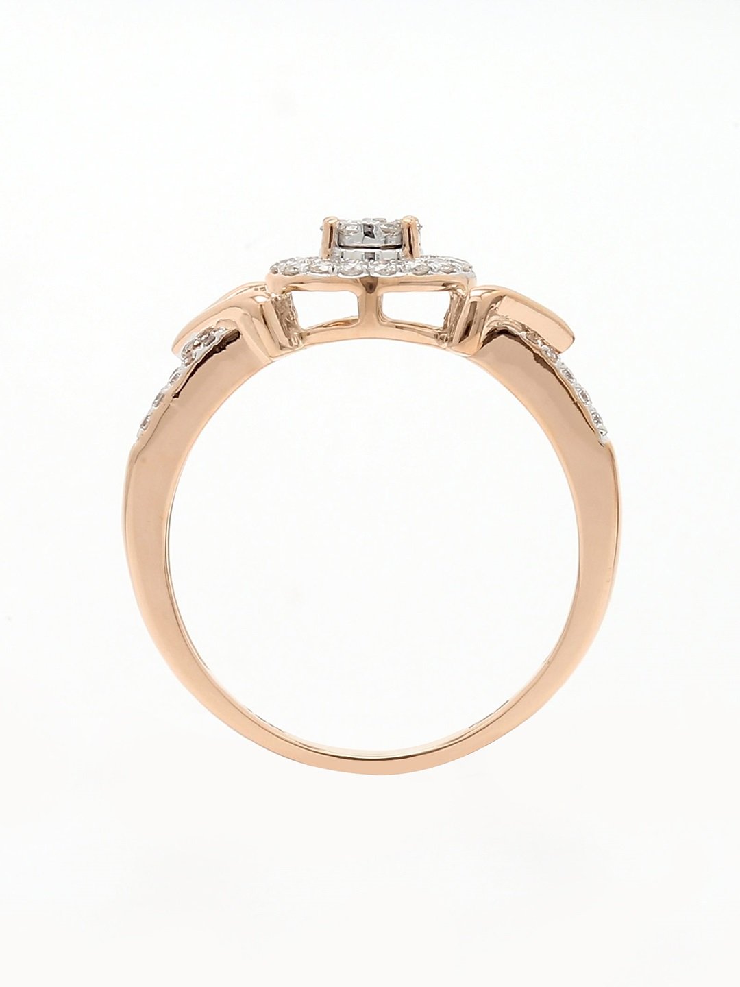 Real Diamond Illussion Cluster Ring - STOMBIL TRADE 