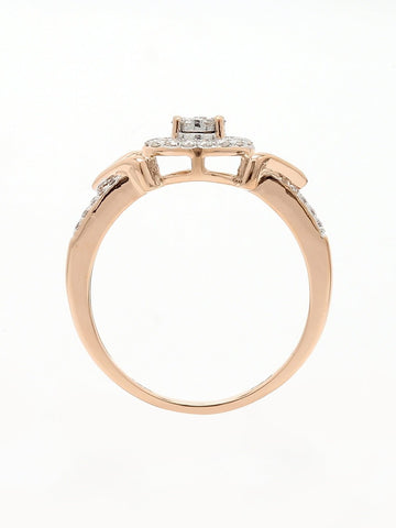 Real Diamond Illussion Cluster Ring - STOMBIL TRADE 