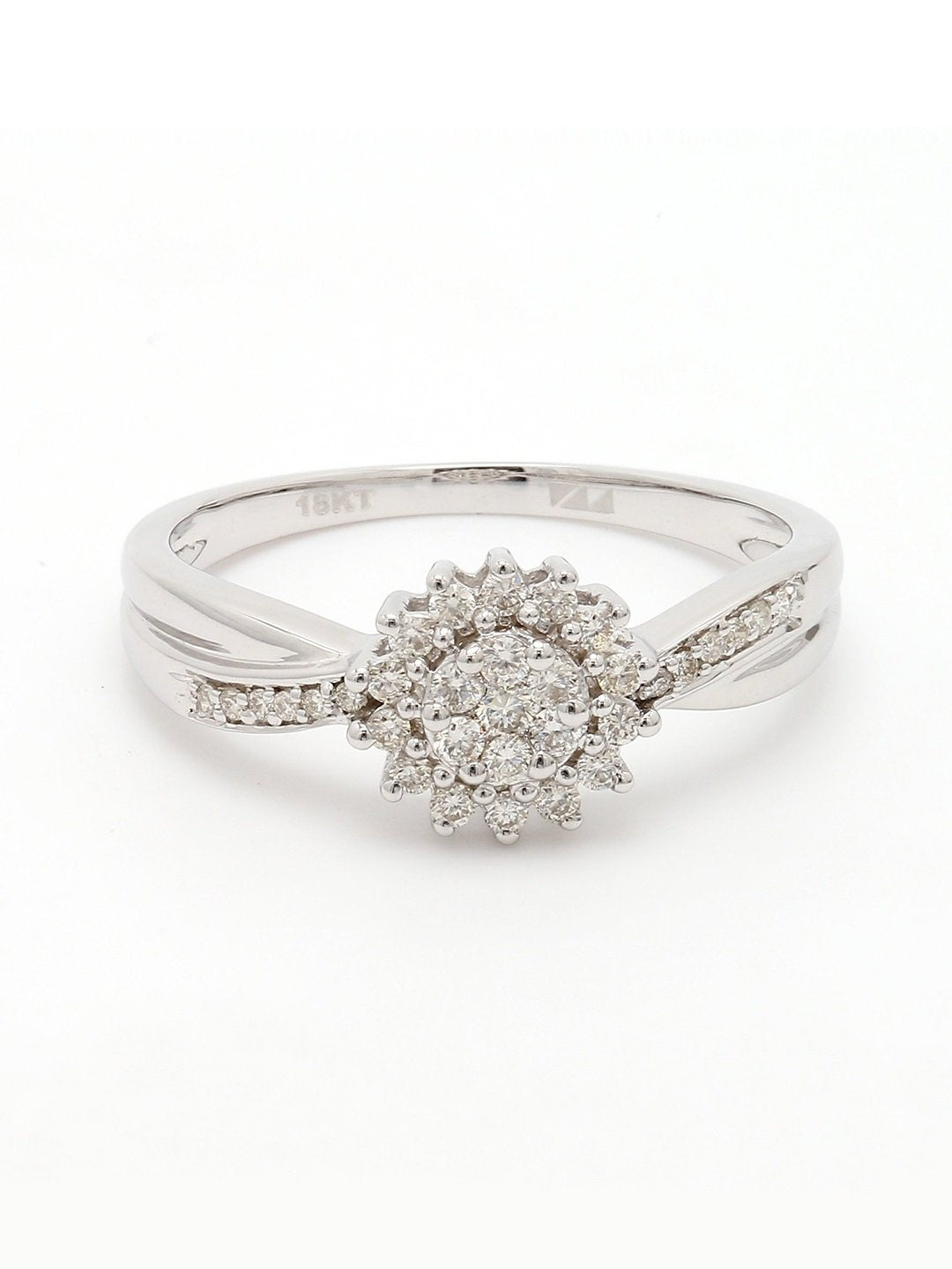 Real Diamond Cluster Ring - STOMBIL TRADE 
