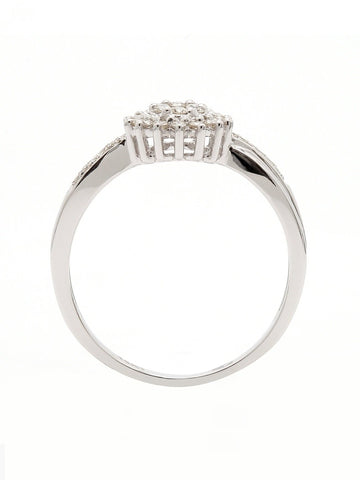Real Diamond Cluster Ring - STOMBIL TRADE 