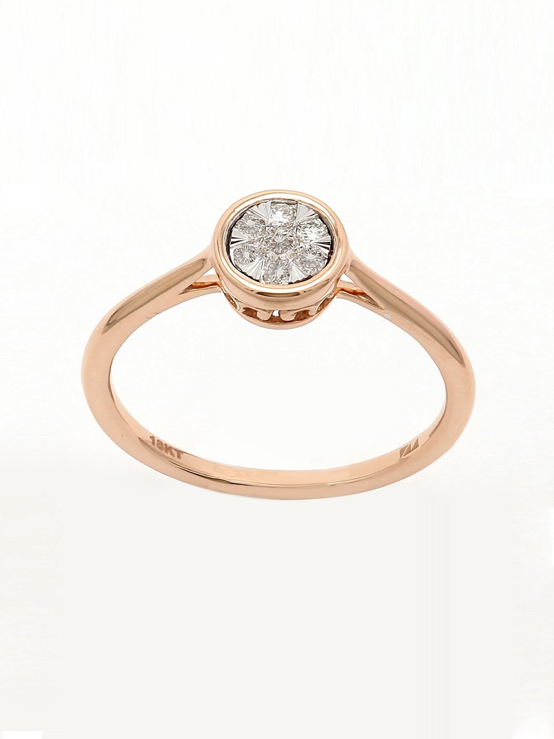 Real Diamond Illussion Cluster Ring - STOMBIL TRADE 
