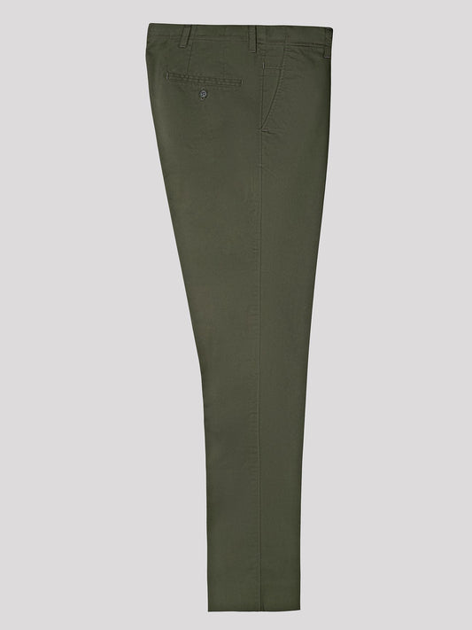 Extended Waistband Detail Chino - Zest Mélange