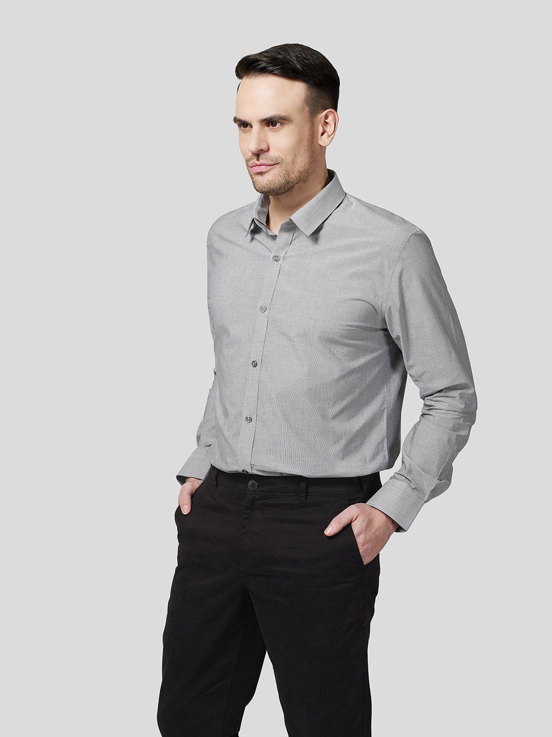 Detachable Collar Shirt - Zest Mélange