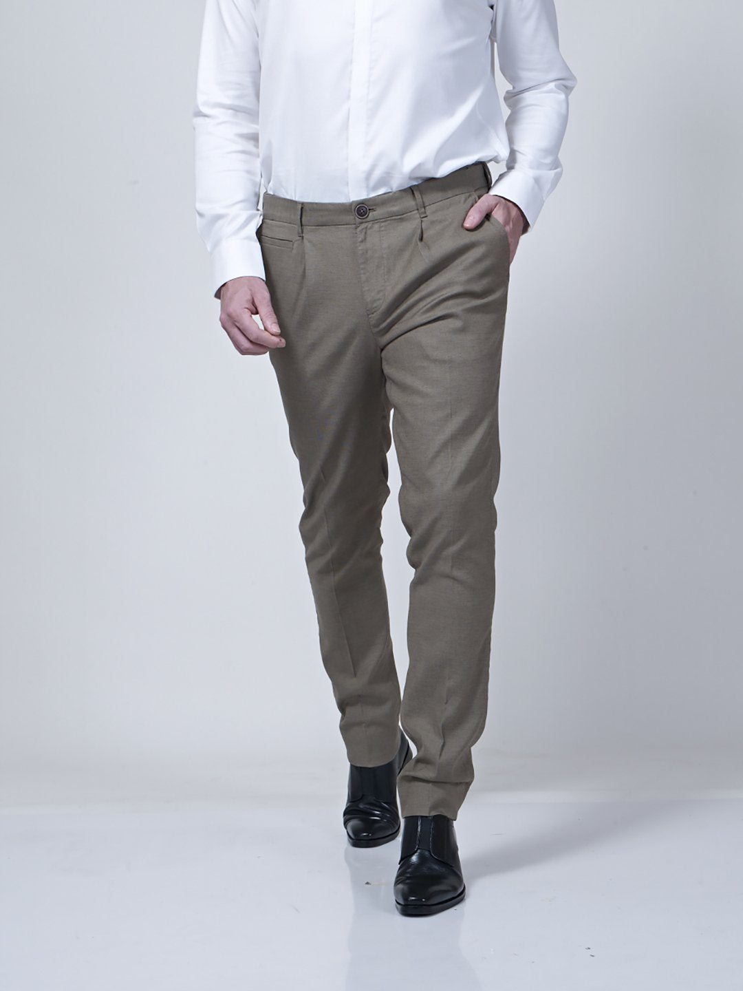 Adjustable Waist Band Detail Chino - STOMBIL TRADE
