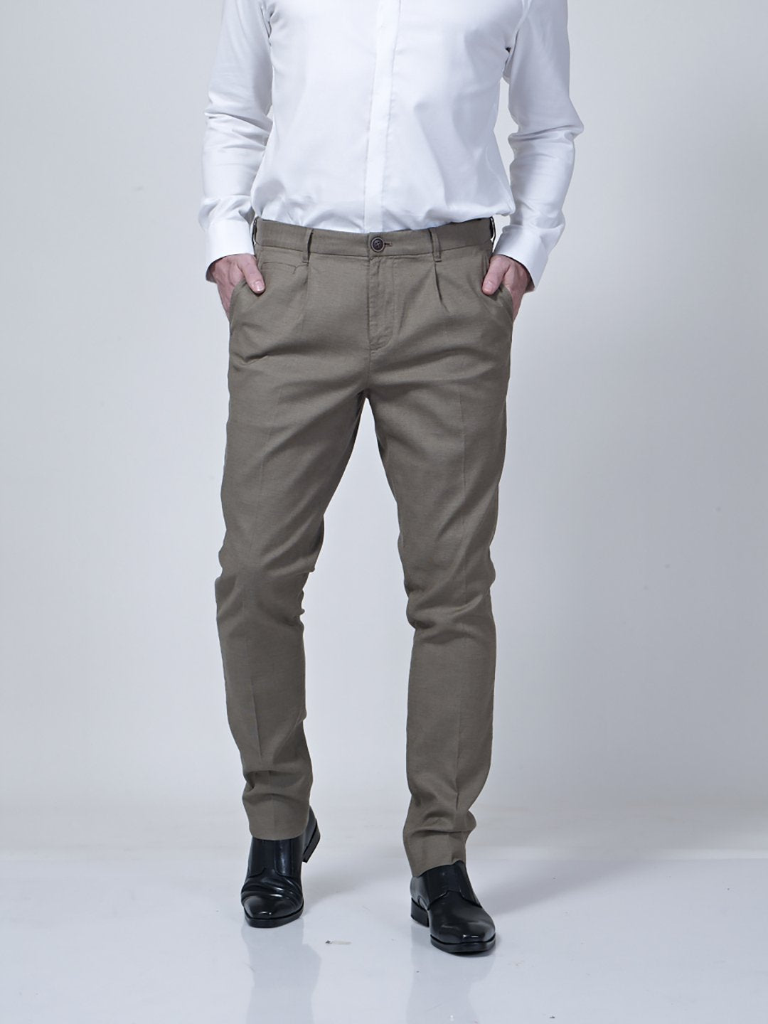 Adjustable Waist Band Detail Chino - STOMBIL TRADE