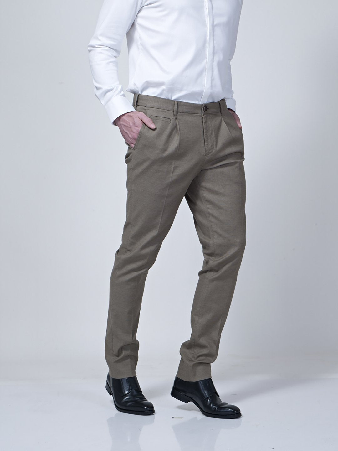 Adjustable Waist Band Detail Chino - STOMBIL TRADE