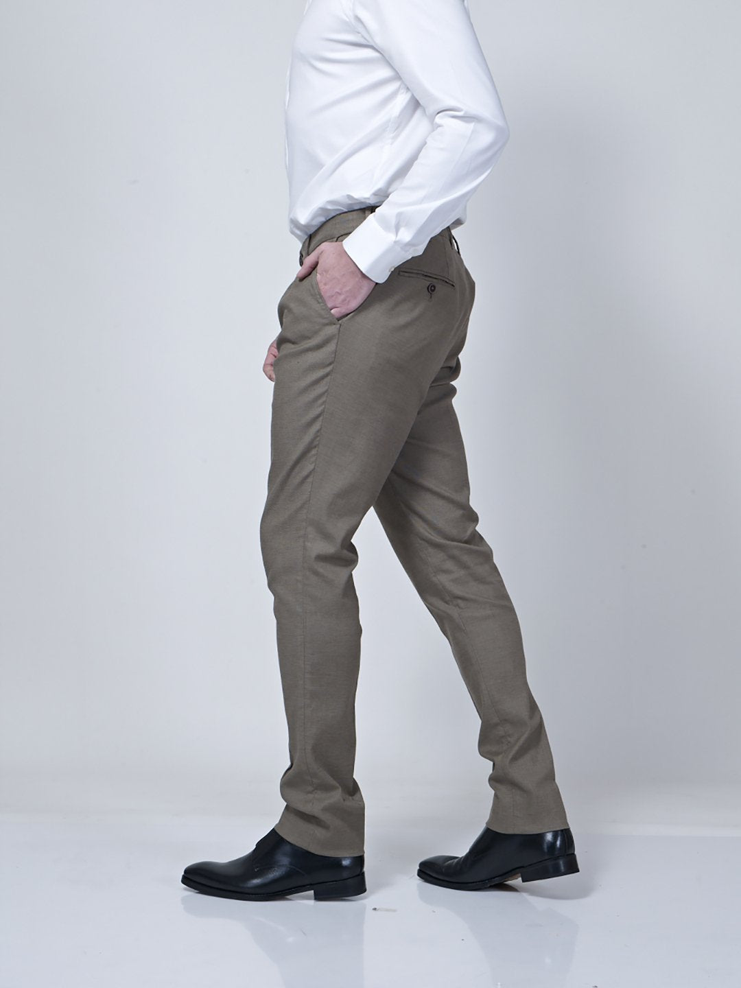 Adjustable Waist Band Detail Chino - STOMBIL TRADE