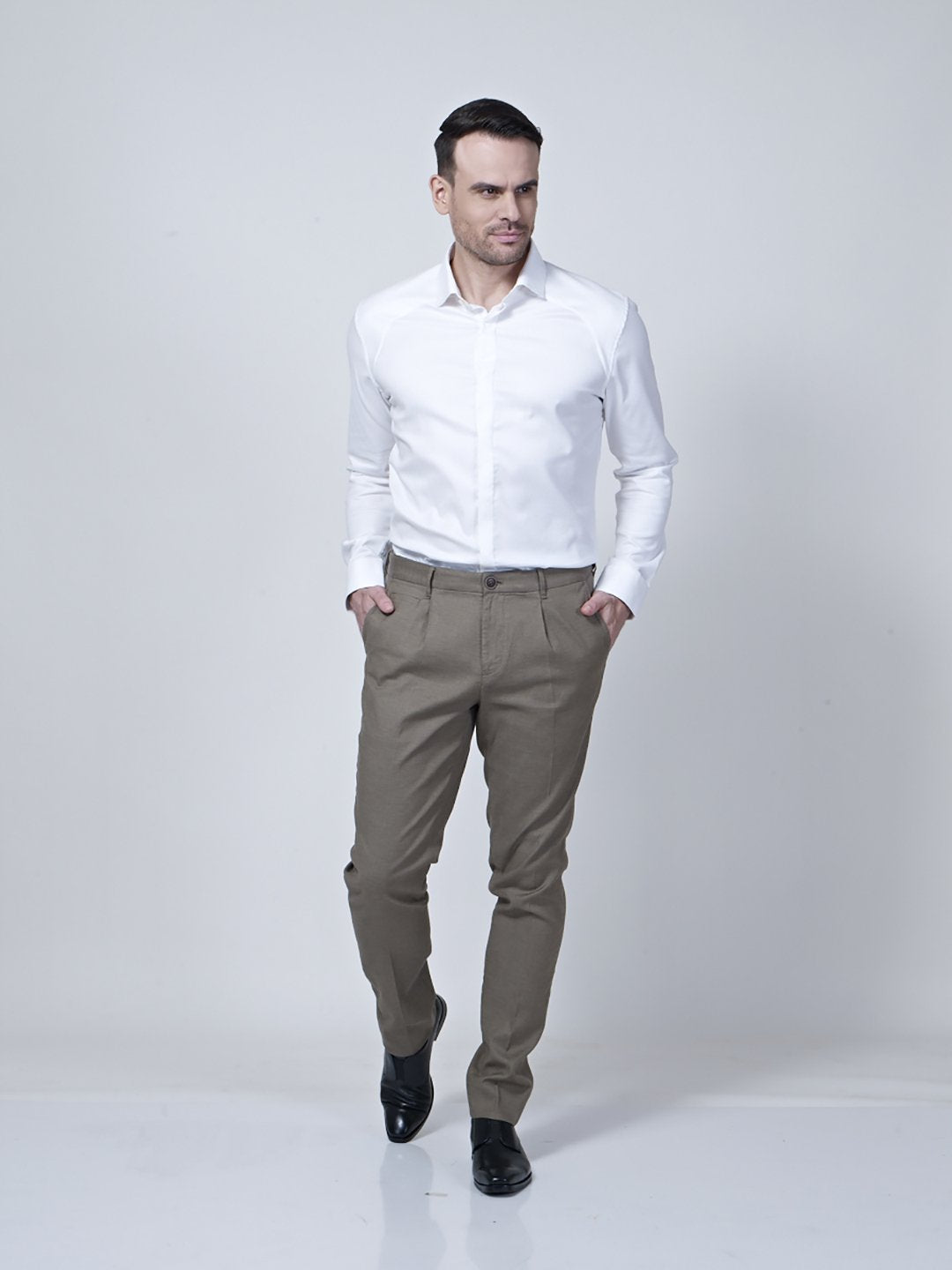 Adjustable Waist Band Detail Chino - STOMBIL TRADE