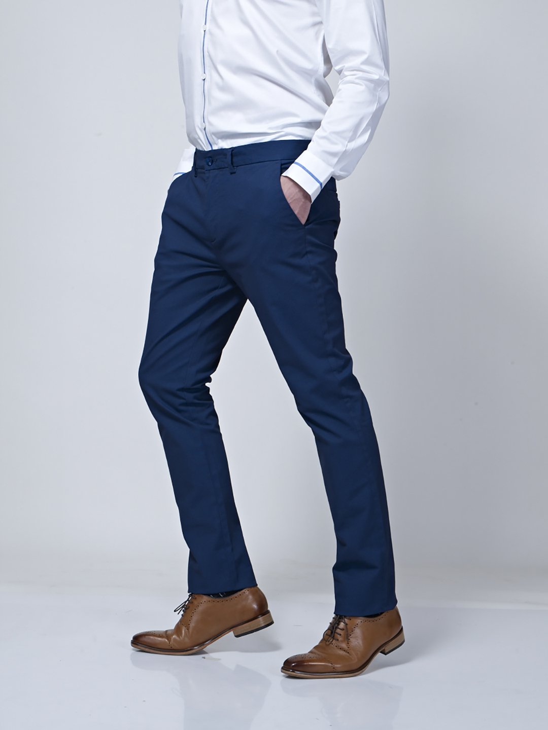 Adjustable Waist Band Detail Chino - STOMBIL TRADE