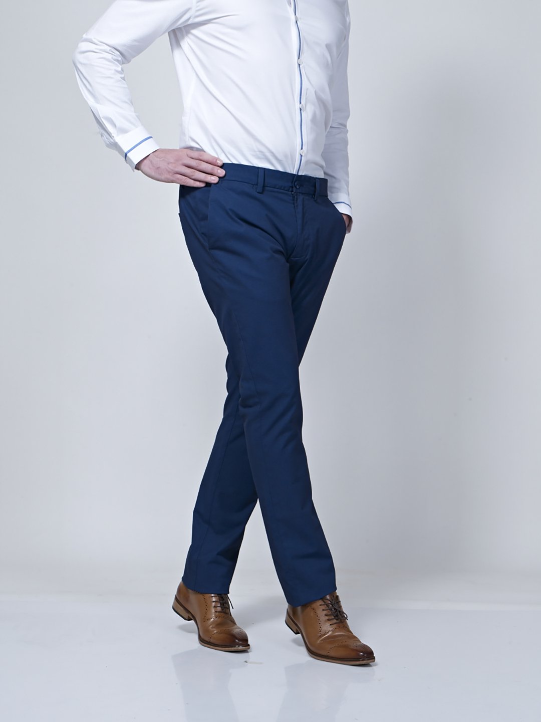 Adjustable Waist Band Detail Chino - STOMBIL TRADE