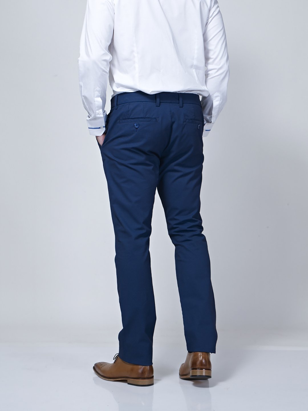 Adjustable Waist Band Detail Chino - STOMBIL TRADE