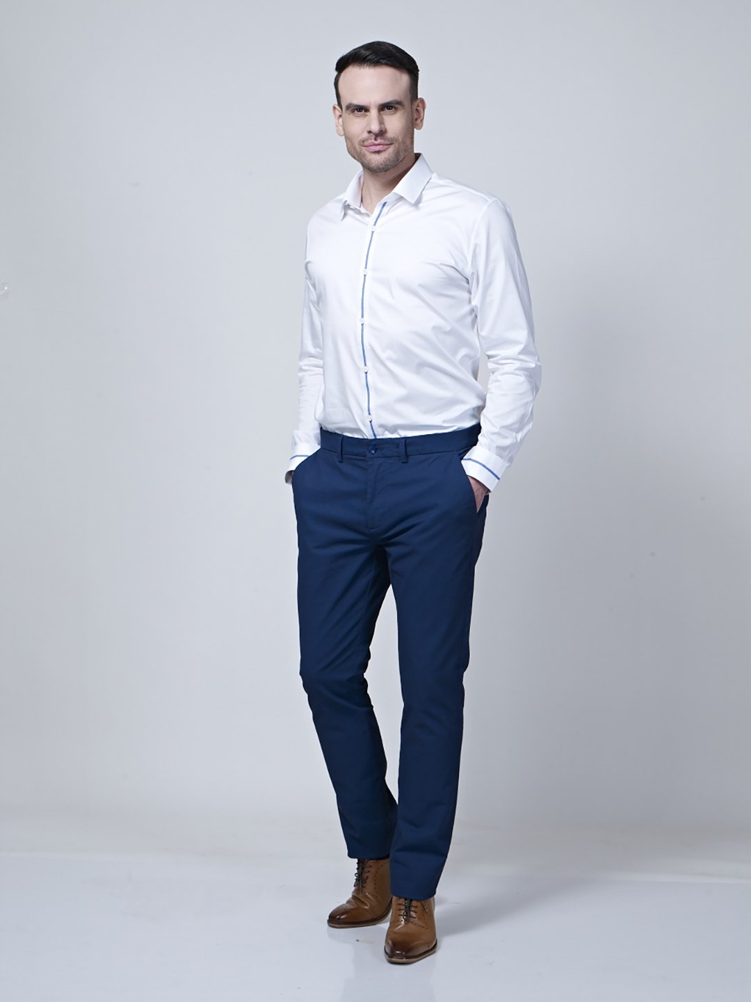 Adjustable Waist Band Detail Chino - STOMBIL TRADE