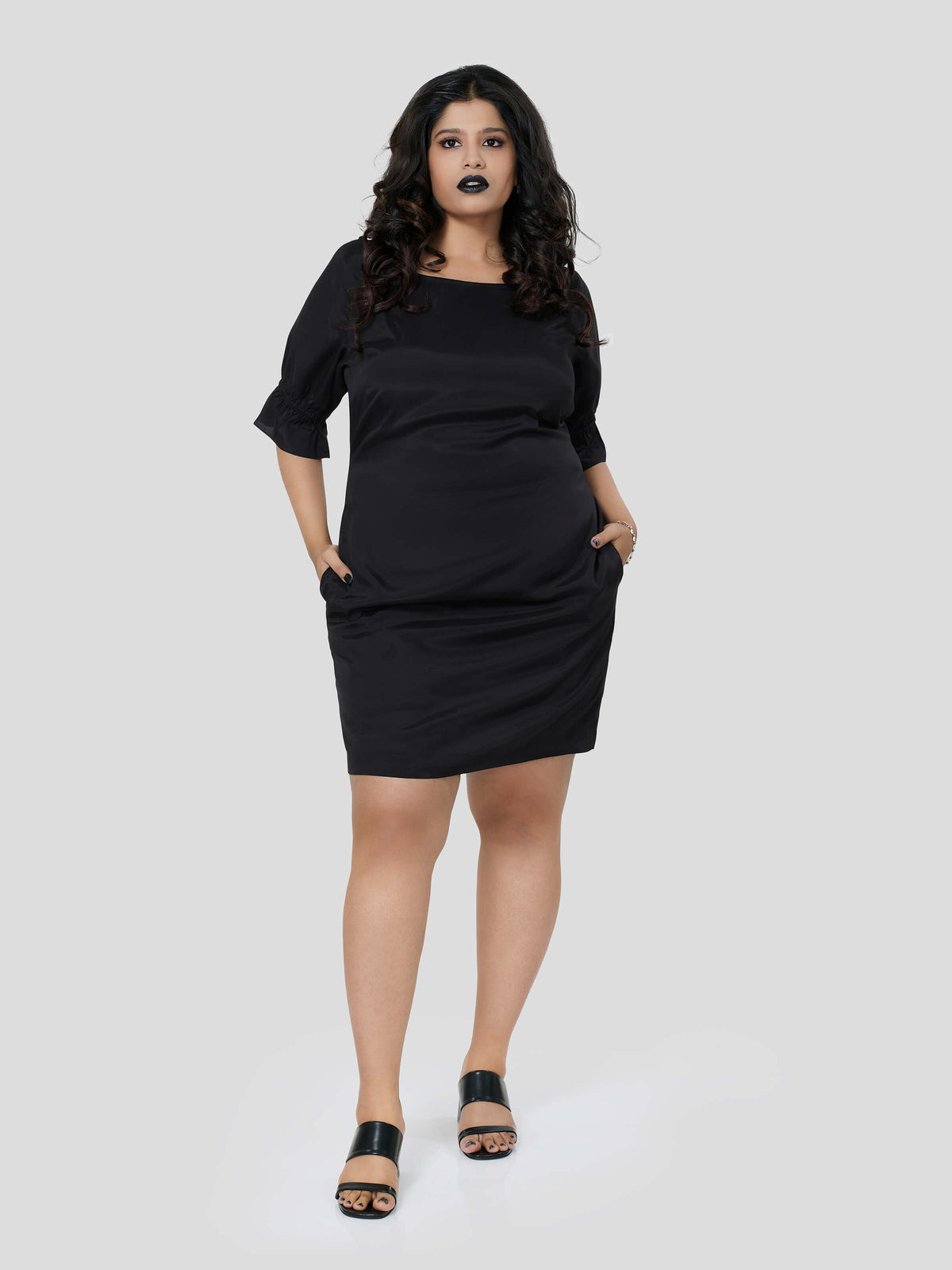 Haute Impulse of Boat Neck Dress - STOMBIL TRADE 