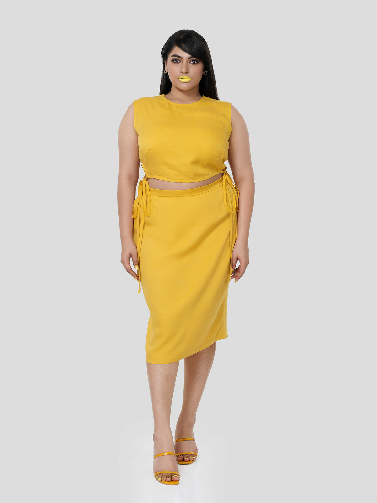 Perpetual Shine of Cavity Top & Straight Skirt - STOMBIL TRADE 