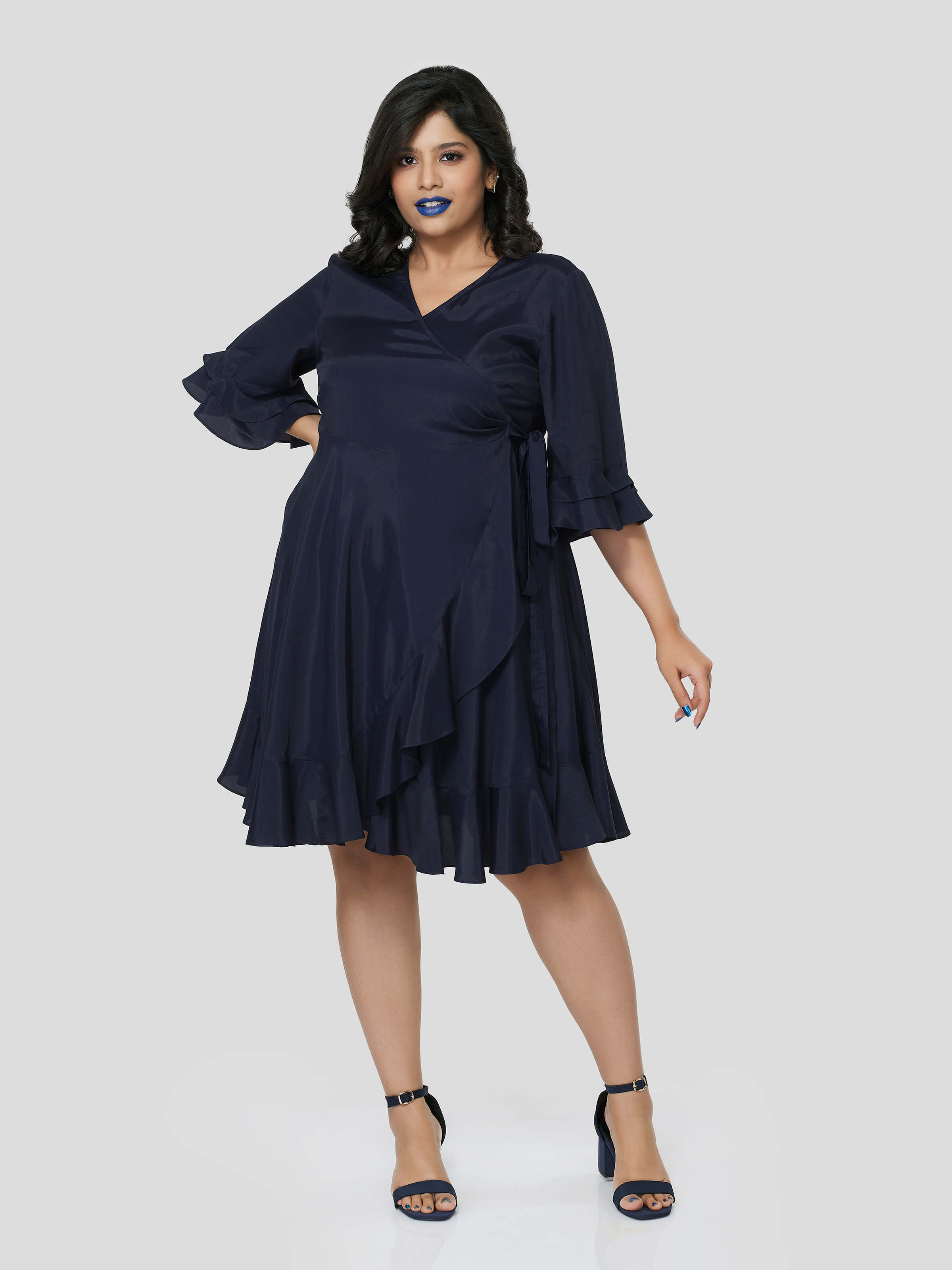 Unique temptation of Wrap Around Dress - STOMBIL TRADE 