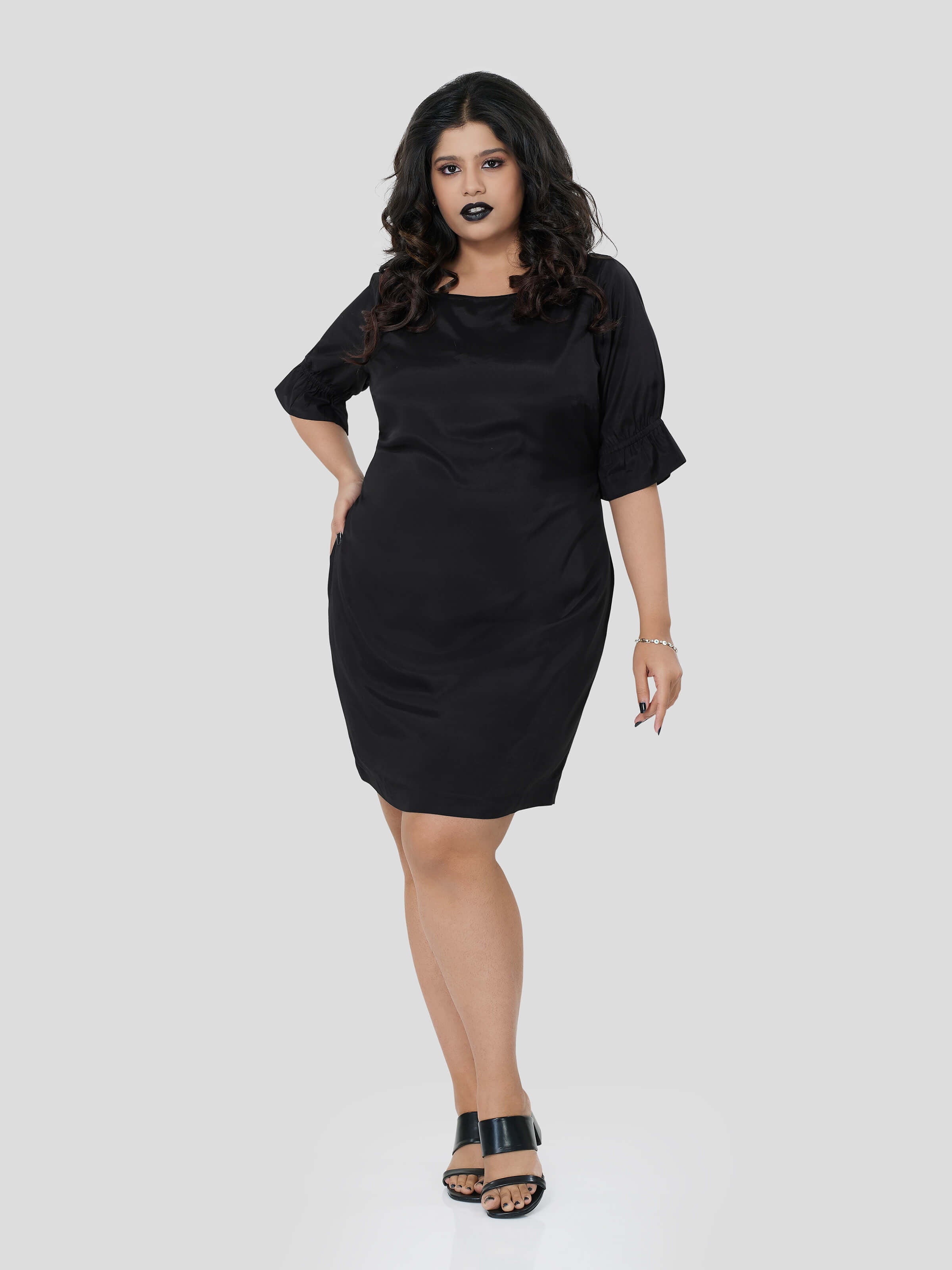 Haute Impulse of Boat Neck Dress - STOMBIL TRADE 