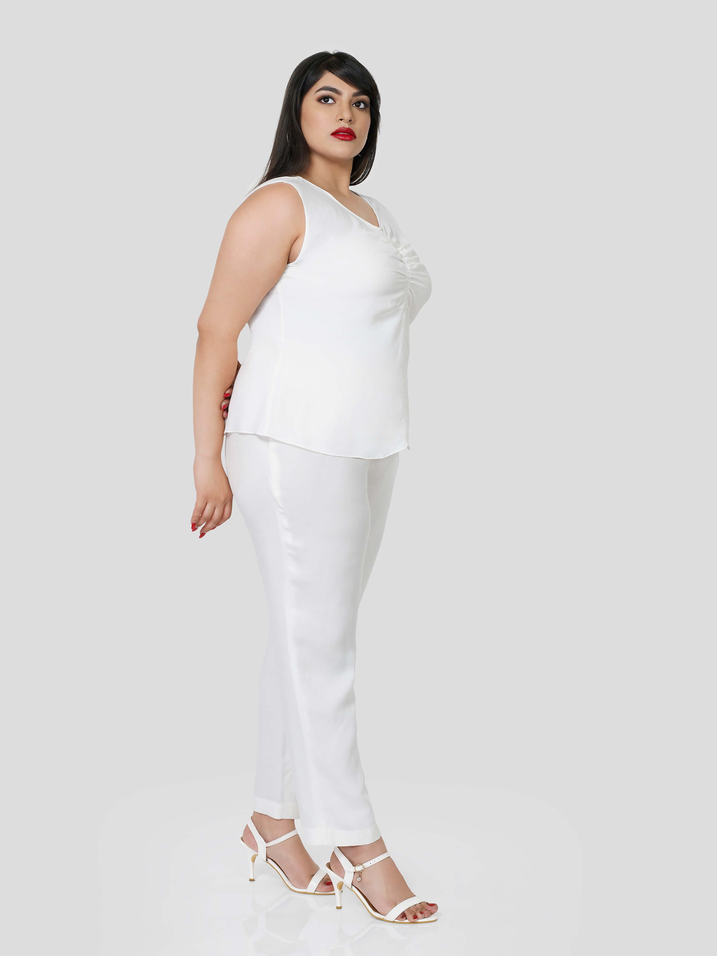 Luminous  Sleeveless Top & Narrow Pants - STOMBIL TRADE 