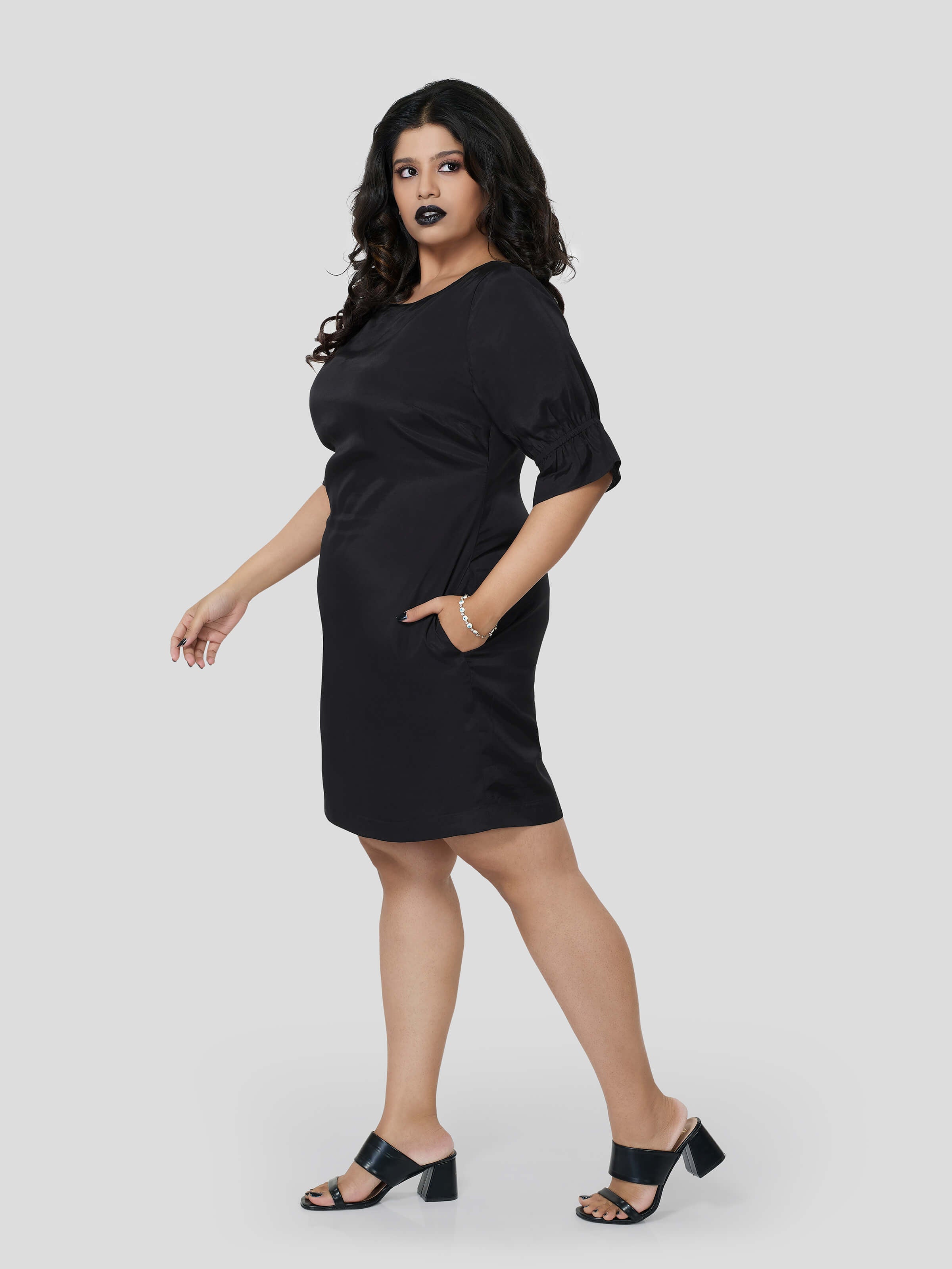 Haute Impulse of Boat Neck Dress - STOMBIL TRADE 