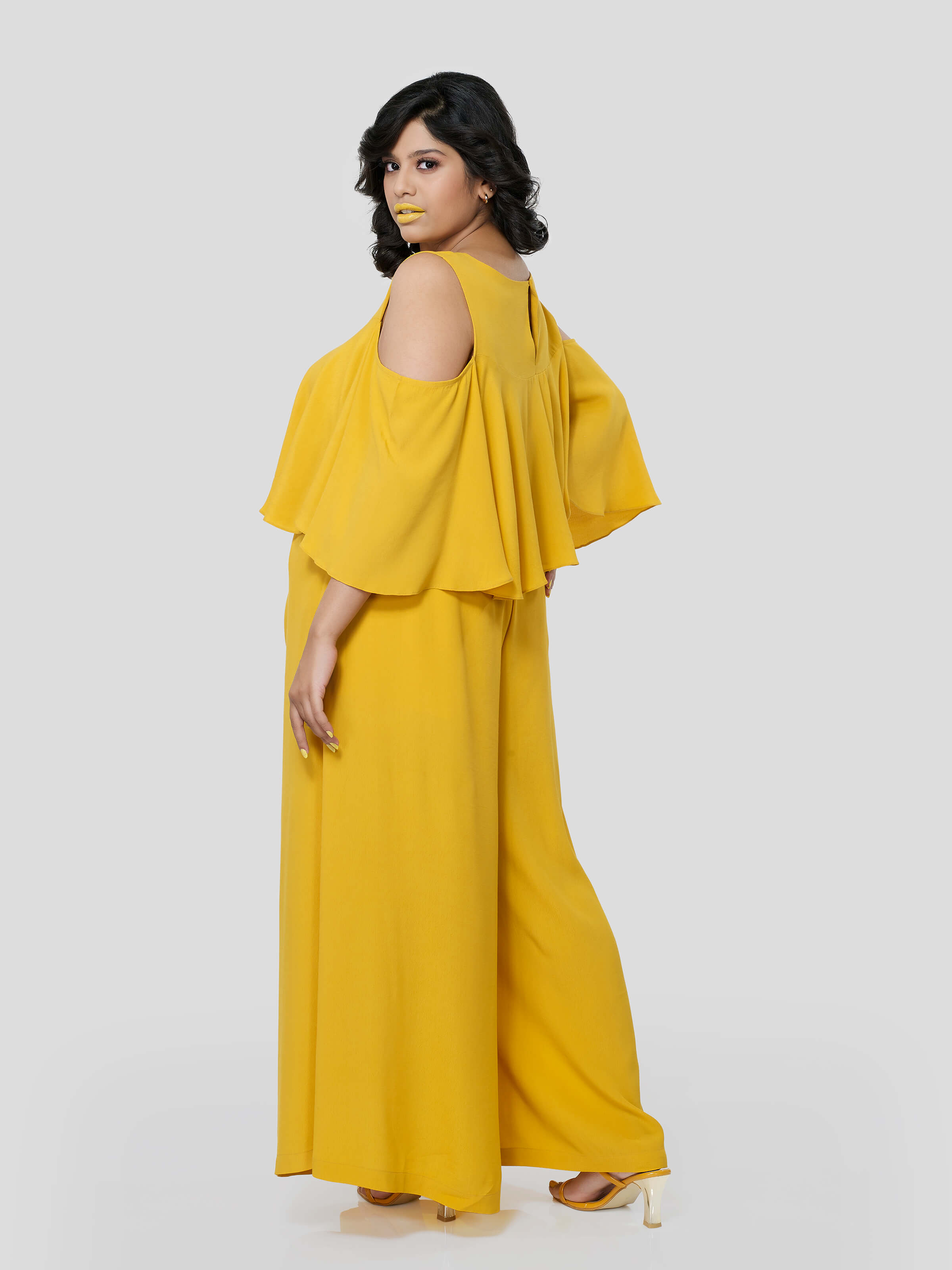 Statuesque Off Shoulder Flared Top with Flared Pants - STOMBIL TRADE 