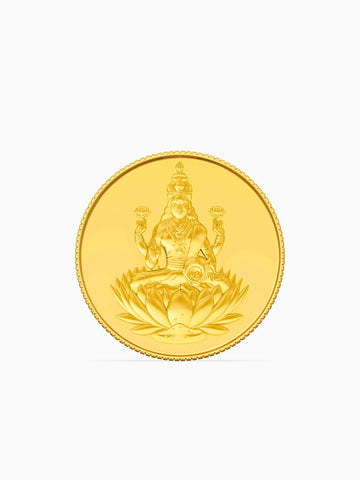 5 Gram 999 Purity Goddess Laxmi Gold Coin - STOMBIL TRADE 