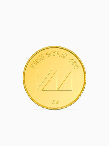 5 Gram 999 Purity Goddess Laxmi Gold Coin - STOMBIL TRADE 