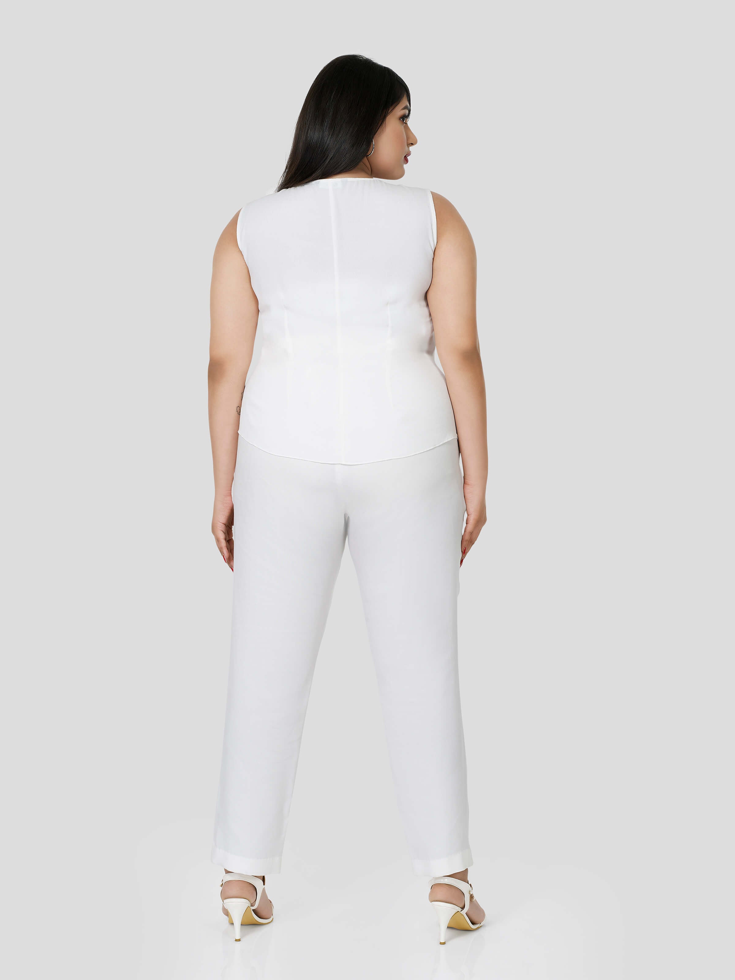 Luminous  Sleeveless Top & Narrow Pants - STOMBIL TRADE 