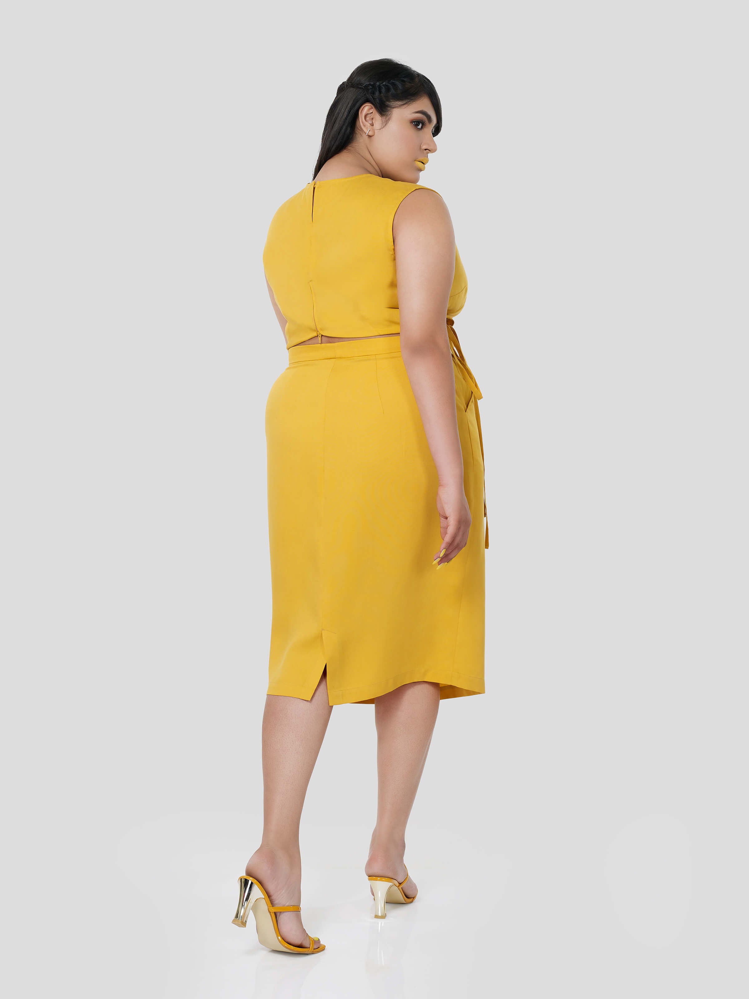 Perpetual Shine of Cavity Top & Straight Skirt - STOMBIL TRADE 