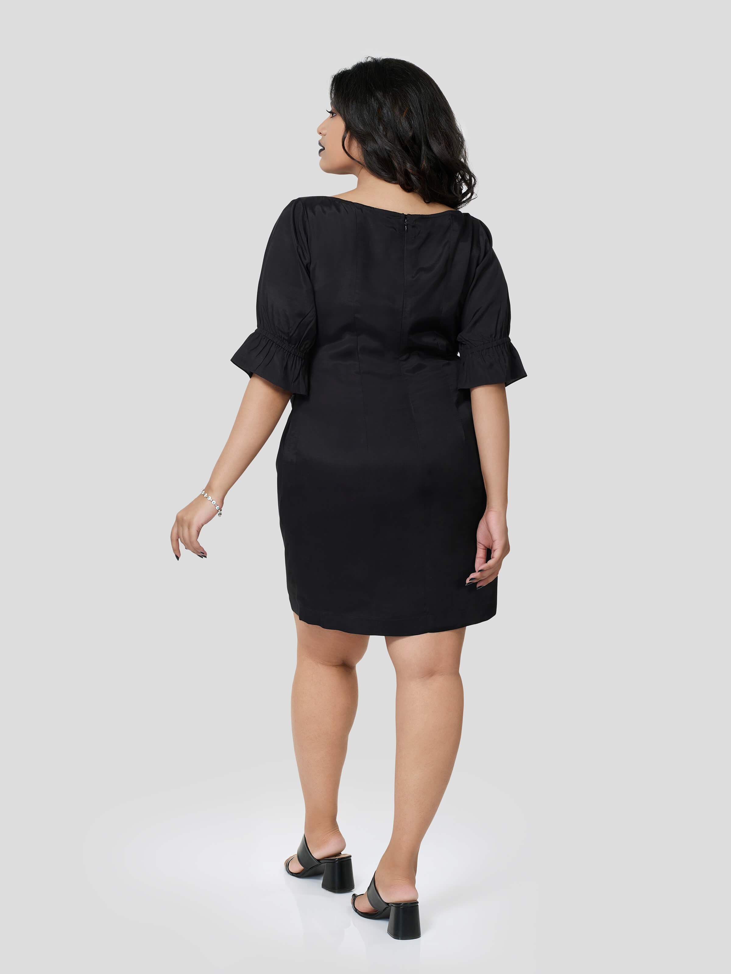 Haute Impulse of Boat Neck Dress - STOMBIL TRADE 